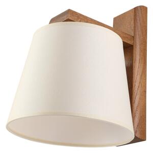 Aplica de perete AIDA 1xE27/15W/230V stejar/crem