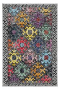 Covor F5008, 80x120 cm, forma dreptunghiulara, poliester, multicolor