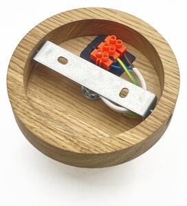 Plafonieră MILOU WOOD 1xE27/15W/230V stejar/bej fumuriu, diam. 29 cm