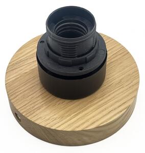 Plafonieră MILOU WOOD 1xE27/15W/230V stejar/bej fumuriu, diam. 29 cm