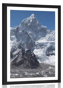 Poster cu passepartout vârful de munte frumos