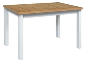 Masa extensibila MAX 5, stejar wotan/alb, PAL/lemn de fag, 120/150x80x