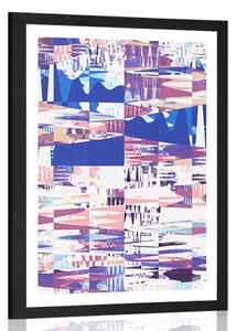 Poster cu passepartout modele geometrice