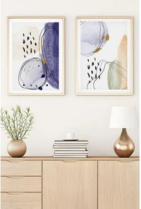 Set 2 tablouri HUHU21, multicolor, 50x70 cm