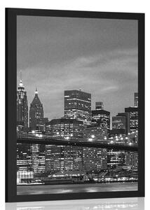 Poster pod în Brooklyn în design alb-negru