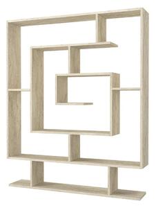 Biblioteca SARMASIK, efect de piatra travertin, PAL melaminat, 125x22x