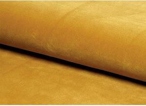 Fotoliu recliner NEPTUN, stofa catifelata galbena, 76x57x96 cm