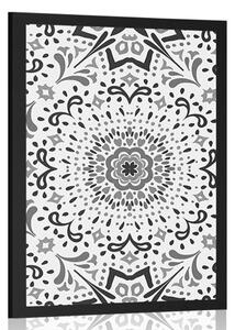 Poster modele etnice unice în design alb și negru