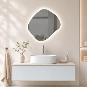 Oglindă de baie cu iluminare LED integrată 3 culori Silvio