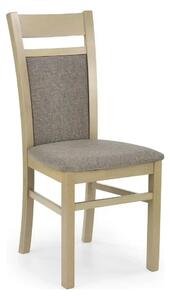 Scaun GERARD 2, gri/stejar sonoma, stofa clasica/lemn de fag, 44x55x97