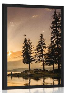 Poster lacul de munte