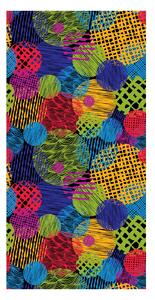 Tapet - Cercuri colorate pe fundal negru