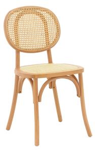 Scaun Zoel lemn de fag si ratan in nuanta naturala 45x52x82 cm