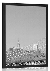 Poster zgârie-nori în New York în design alb-negru