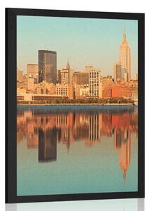 Poster New York fermecător reflectat în apă