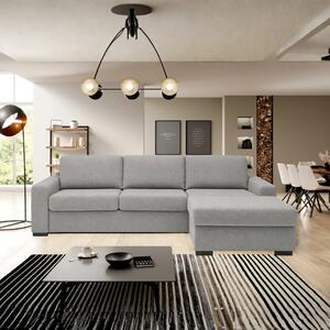 Coltar extensibil 160x200 VANILLA CORNER, sezlong dreapta, stofa catif