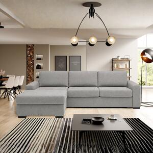 Coltar extensibil 160x200 VANILLA CORNER, sezlong stanga, stofa catife