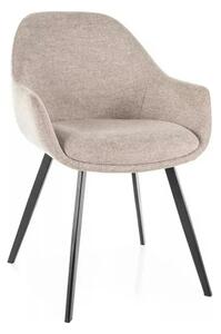Scaun VINTO, bej - Brego 34, stofa clasica/metal, 57x45x85 cm
