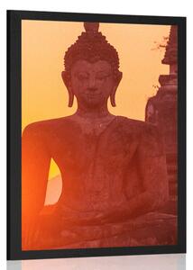 Poster Statuia lui Buddha în mijlocul pietrelor