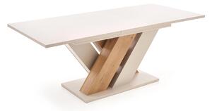 Masa moderna bucatarie BRANDON, casmir/stejar, PAL laminat, 160/200x90