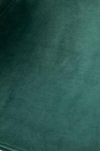Scaun tapitat K379, verde/negru, stofa catifelata/metal, 45x48x88 cm