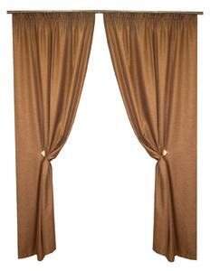 Set draperii Velaria rustic maro, 2x135x240 cm