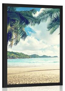 Poster apus de soare pe insula Seychelles