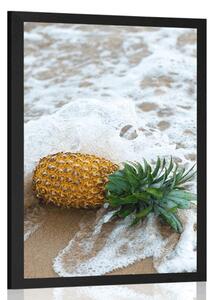 Poster ananas în valul oceanului