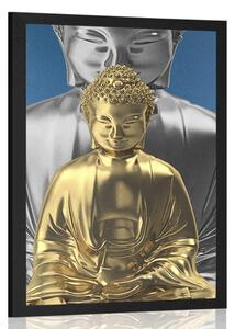 Poster Buddha care meditează