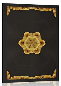 Poster Mandala de aur interesantă