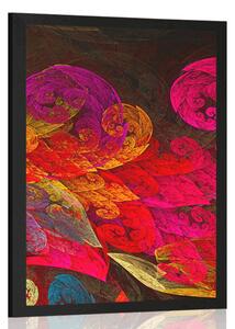 Poster frunze abstracte pastelate