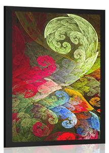 Poster frunze magice abstracte pastelate