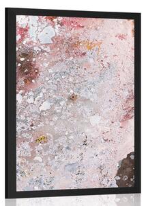 Poster abstracție în tonuri delicate