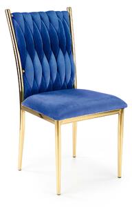 Scaun de sufragerie Kimiko (albastru închis + auriu). 1039633