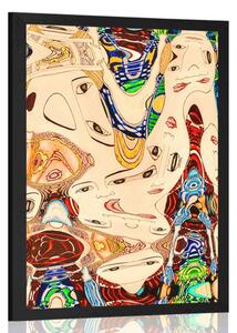 Poster mamă în design abstract