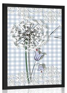 Poster păpădie pictată