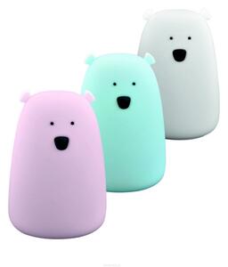 Lampă LED RGB pentru copii BEAR, tactilă, 0,8W, 5V, albastru