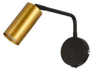 Lampă de perete TINA 1xGU10/15W/230V neagră/aurie
