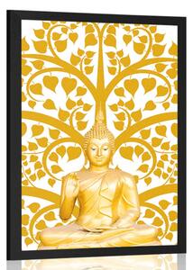 Poster Buddha cu copacul vieții