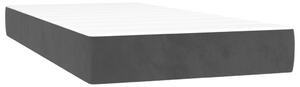 Saltea de pat cu arcuri, negru, 90x190x20 cm, catifea