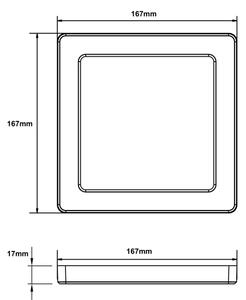 Plafonieră LED LASSE LED/12W/230V 3000/4000/6500K neagră Globo 12380-12B