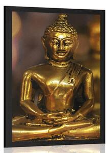 Poster Buddha cu fundal abstract