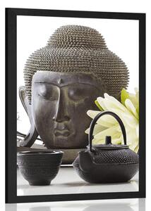 Poster natura moartă wellness cu Buddha