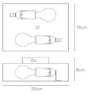 Aplică OVALIS 2xE14/9W/230V Lucide 12222/02/30