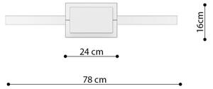Lustră LED pe cablu RIO LED/50W/230V CRI90 3000K d. 78 cm auriu Thoro TH.175