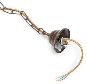 Lustră pe lanț TERESA 3xE14/6W/230V bronz ONLI