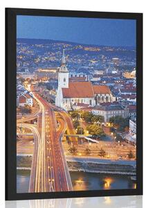 Poster vedere la Bratislava de noapte