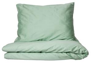 Lenjerie de pat din bumbac satinat - Light green | 140 x 200 cm / 70 x 90 cm
