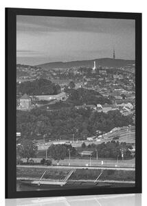 Poster seara în Bratislava în alb-negru