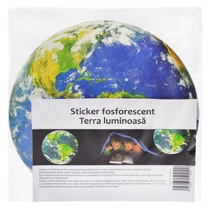 Sticker decorativ fosforescent luminos Terra pentru perete